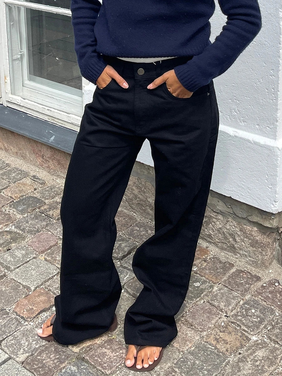 Star Pattern Loose Boyfriend Jeans