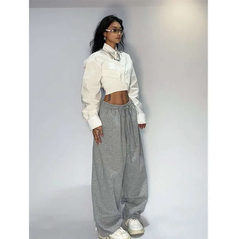 Oversized Wide-Leg Joggers