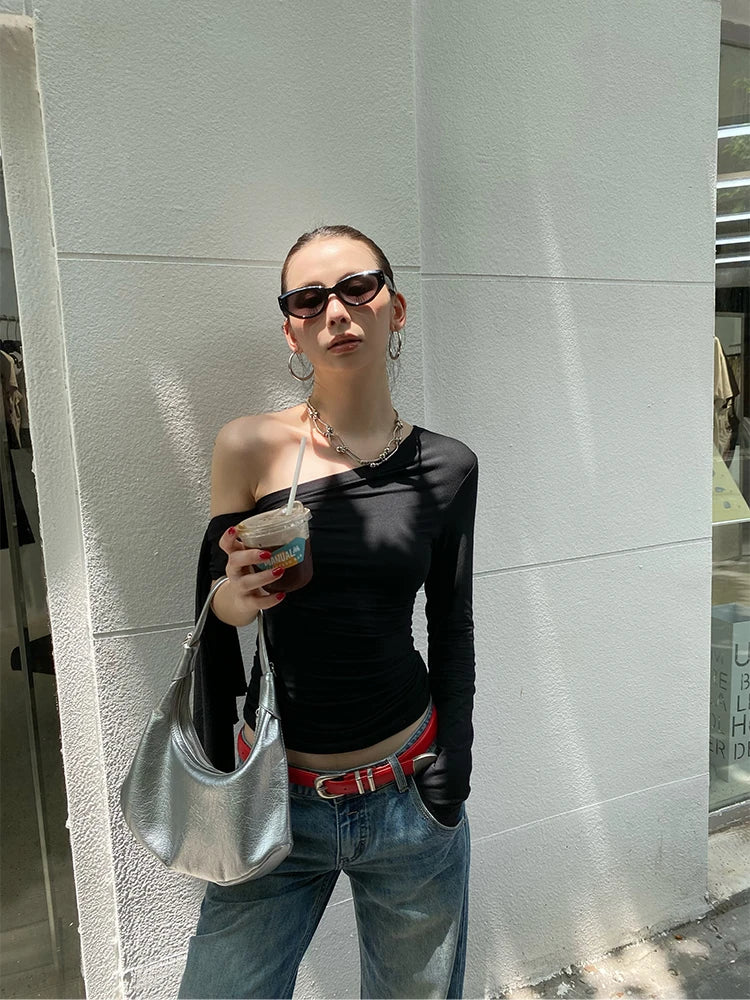 Off-Shoulder Knit Top