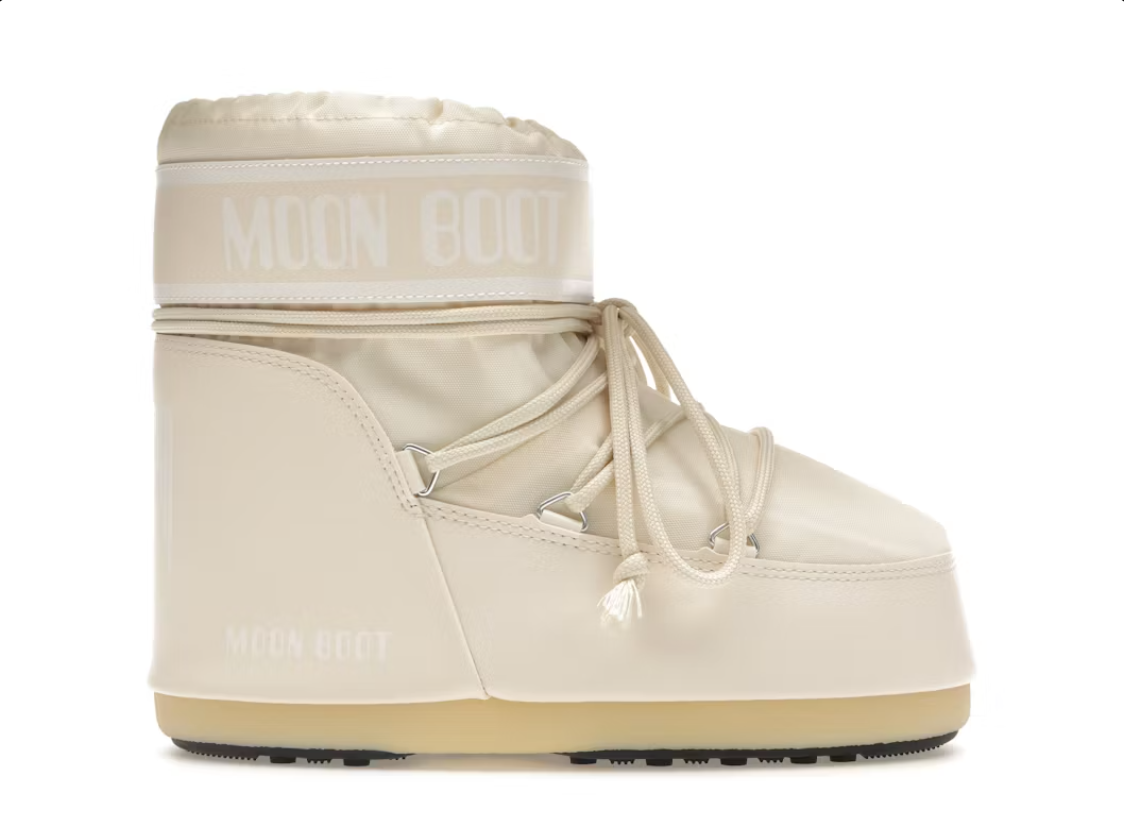 Moon Boot Icon Low Nylon Boot Cream White