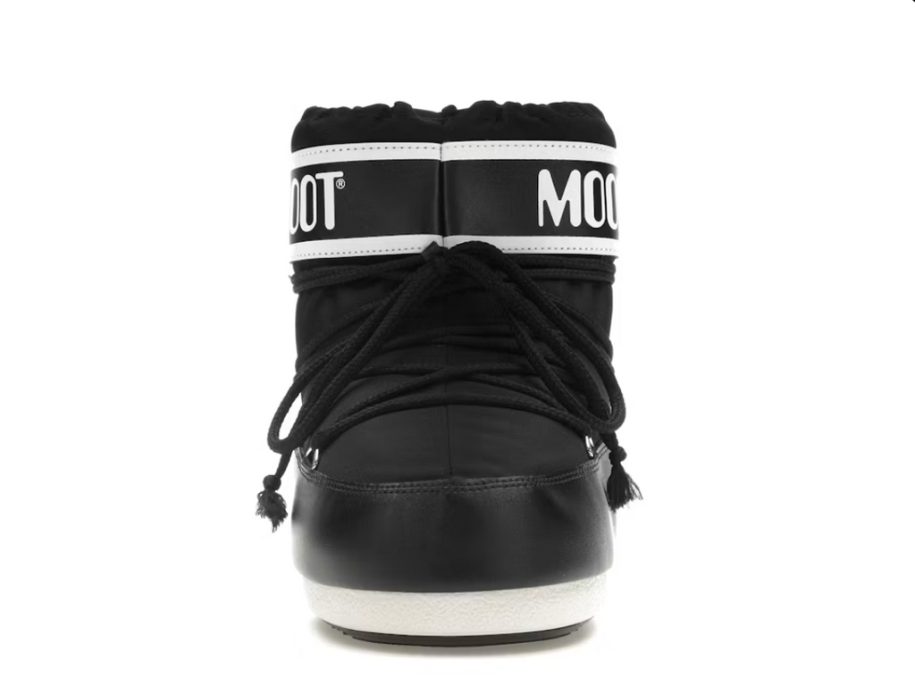 Moon Boot Icon Low Nylon Boot Black White