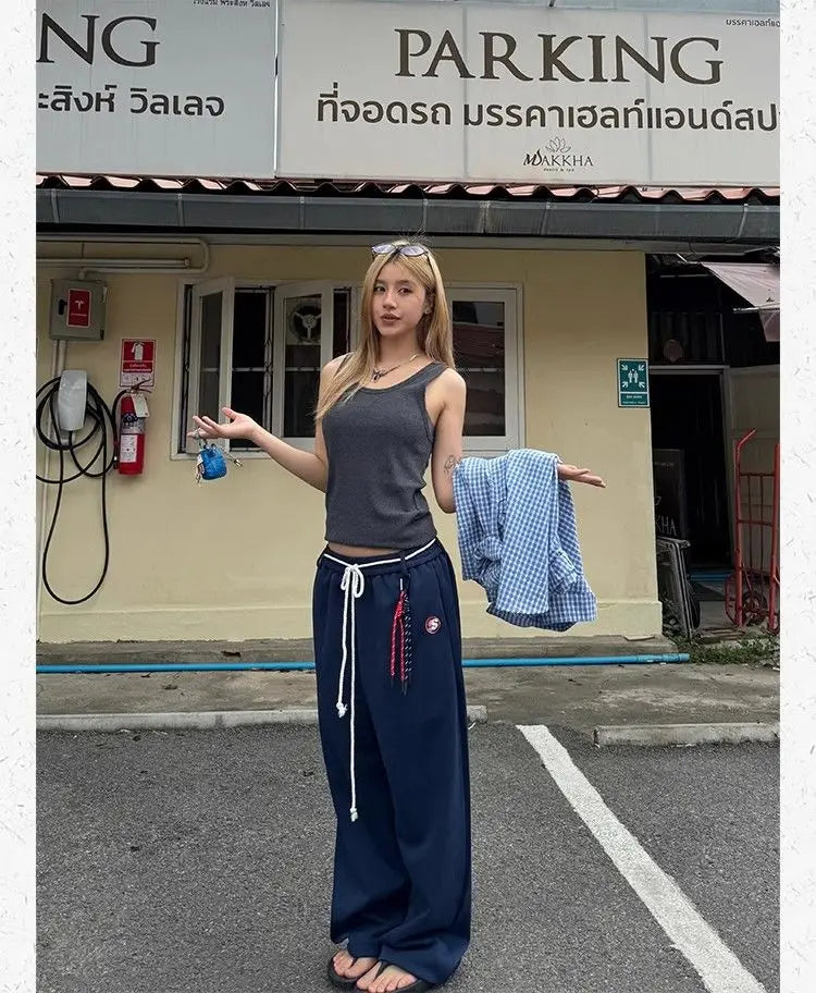 Y2K Kpop Oversized Wide-Leg Sweatpants