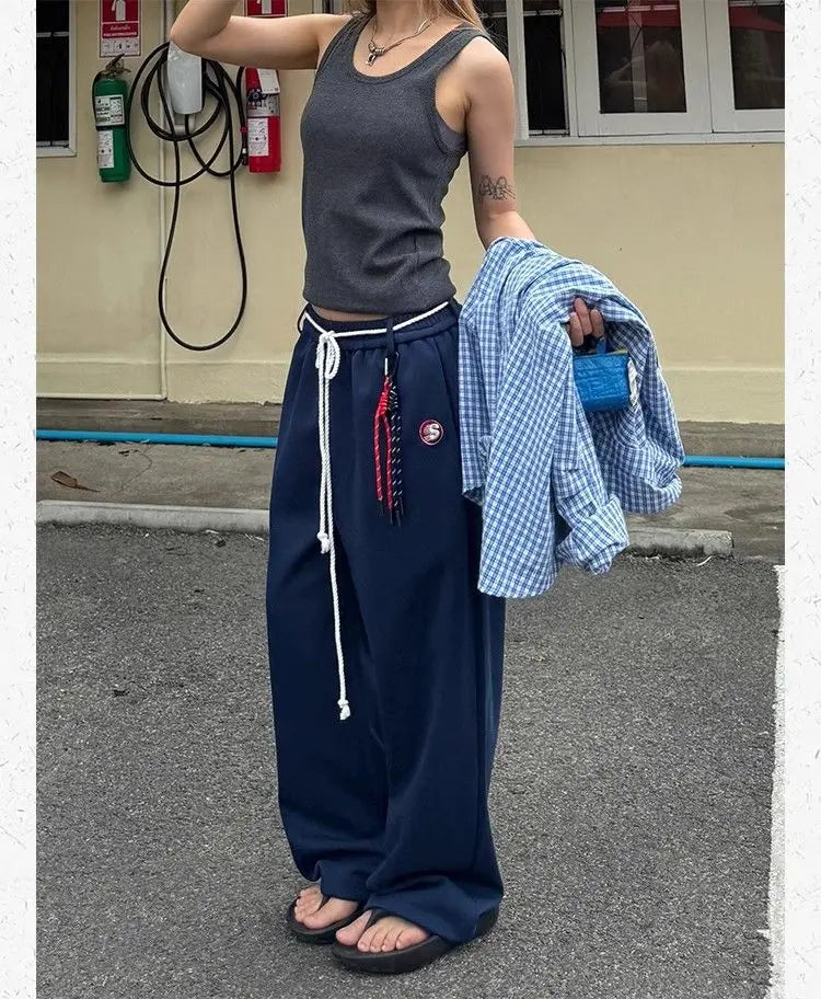 Y2K Kpop Oversized Wide-Leg Sweatpants