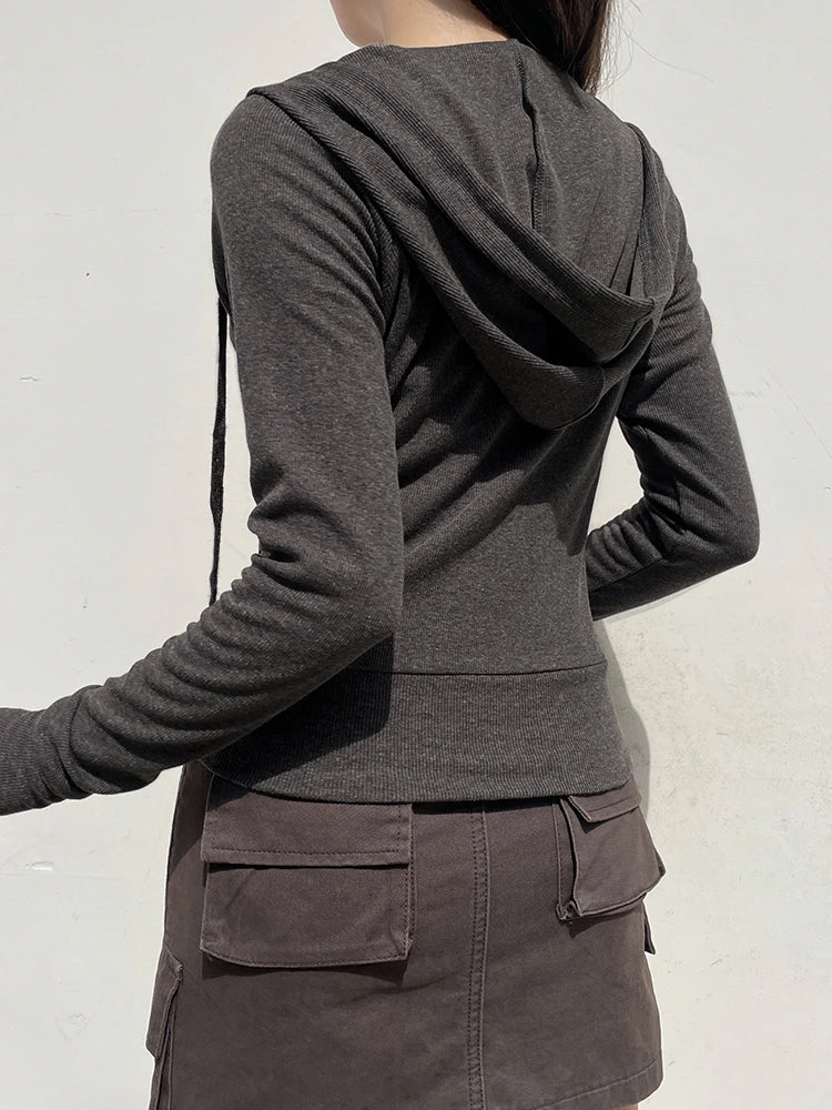 Casual Hooded Sweatshirt with Pockets