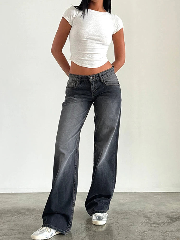 Vintage Y2K Low-Rise Baggy Boyfriend Jeans