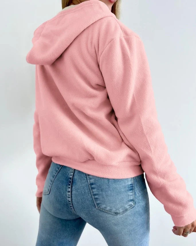 Zip Up Lamb Wool Jacket