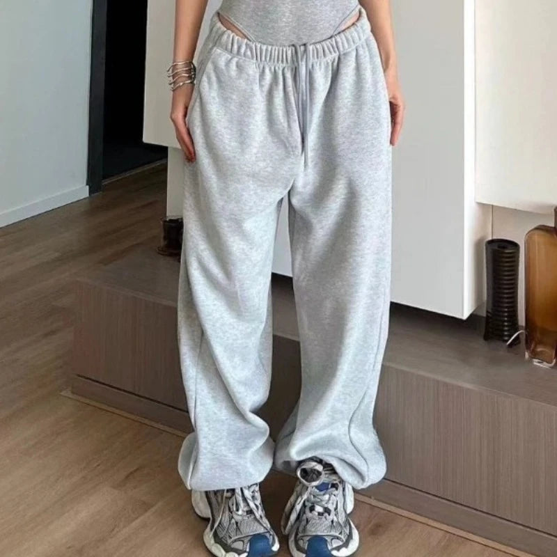 Oversized Y2K Grey Joggers