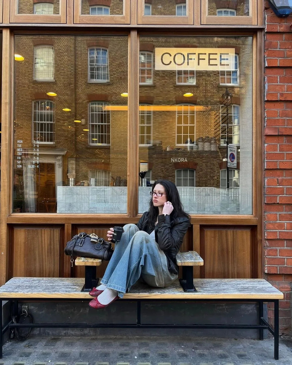 Dirt-Dyed Wide-Leg Jeans