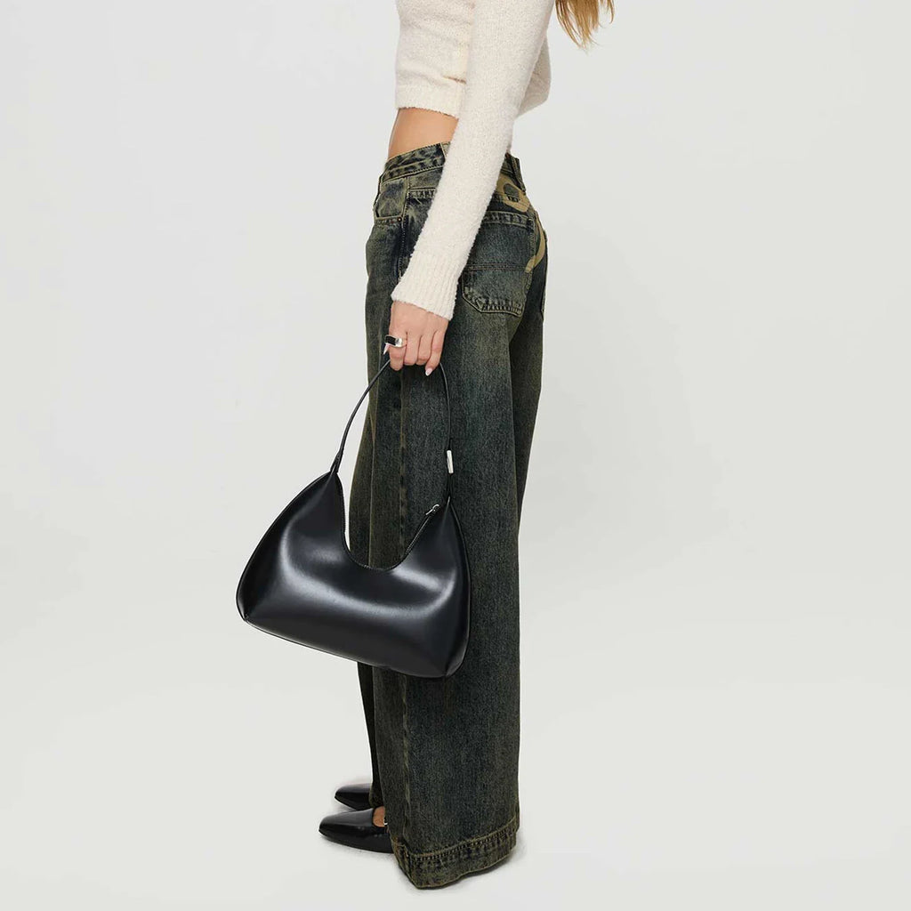 Fashion Baggy Boyfriend Jeans with Back Bow Print