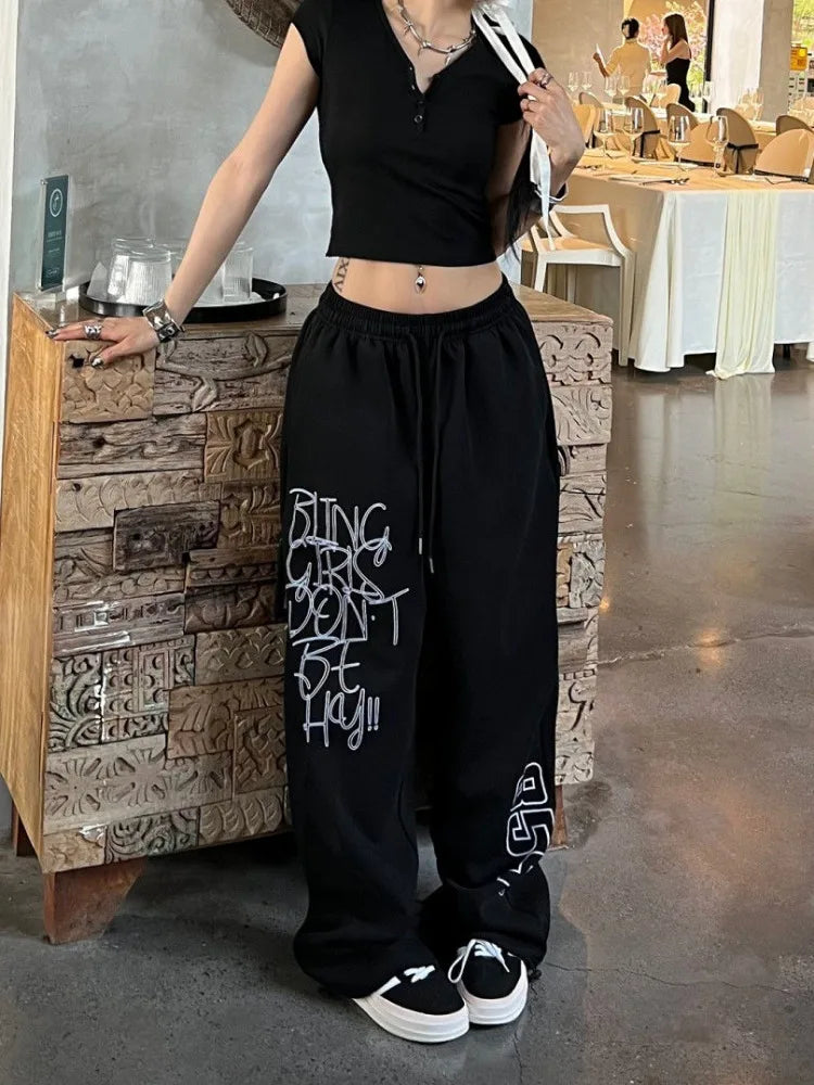 Oversized Black Baggy Sweatpants