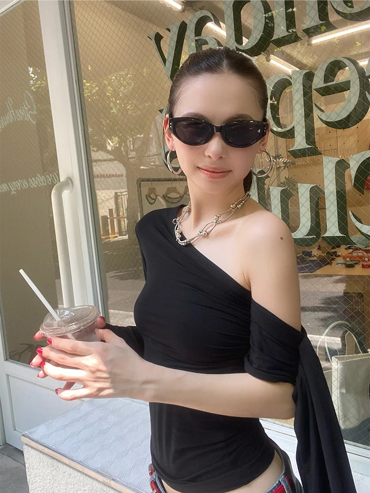 Off-Shoulder Knit Top