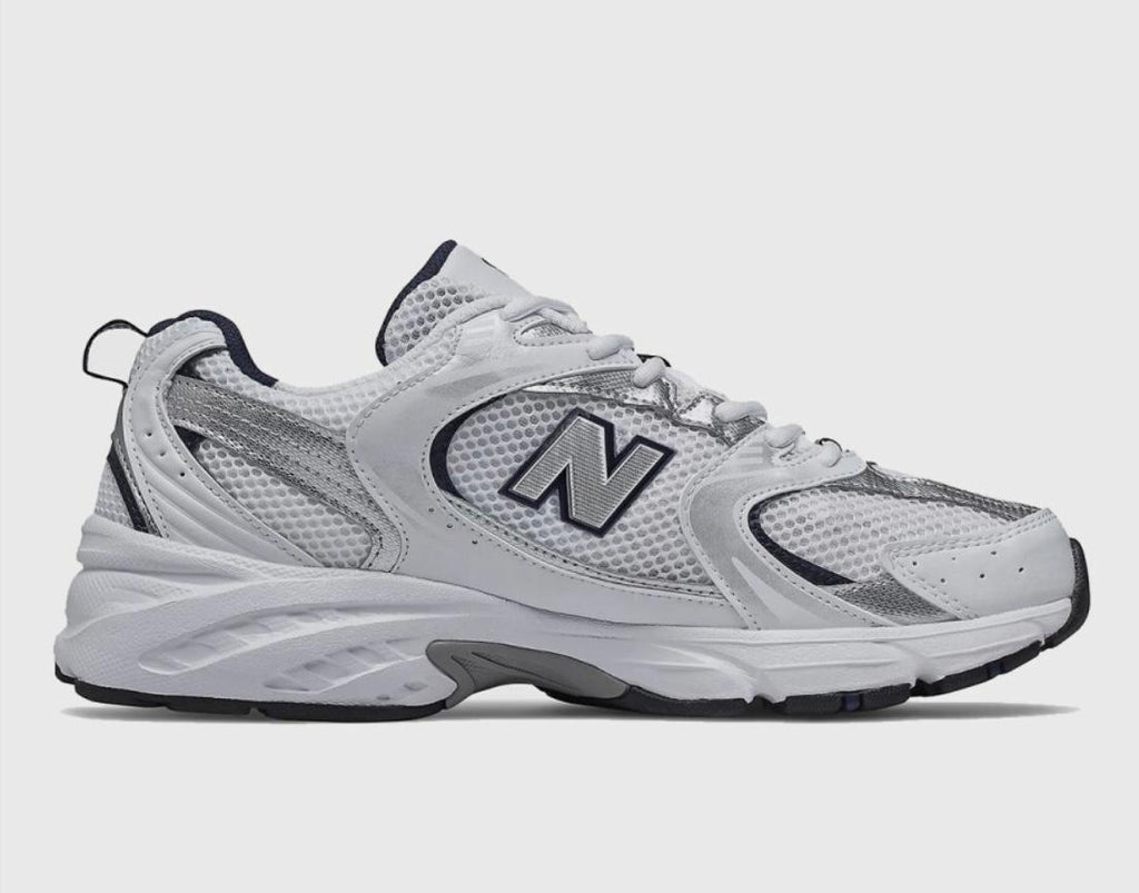 New Balance 530 White Silver Navy